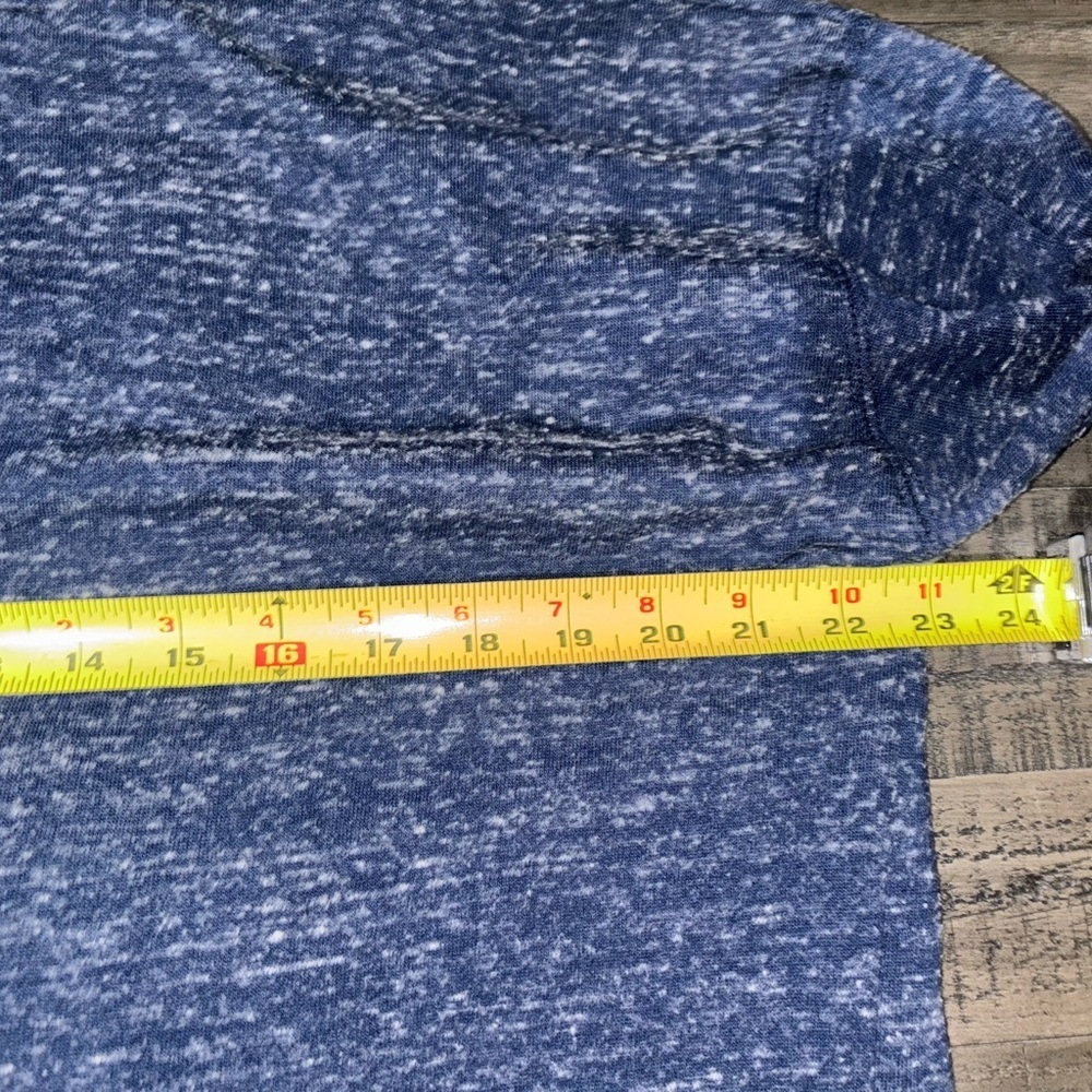 Women's Colosseum Heathered Navy West Virginia Mountaineers Hoodie T-Shirt SZ L‍ - Picture 12 of 12